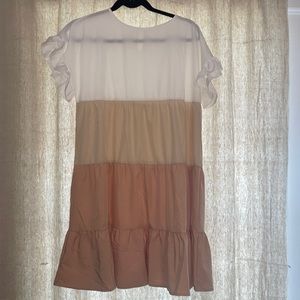 Tiered Kahki Dress